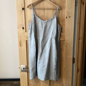 Eileen Fisher grey and silver dress 1X